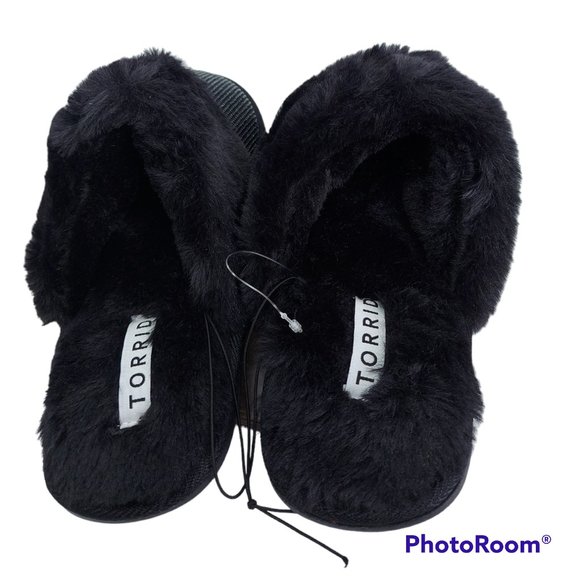 Torrid Slip-On Embellished Slipper Black Women's Size 7 NWOT - Picture 4 of 5
